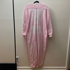 My Violet Pink Skeleton Onesie M/L Halloween Pastel Goth